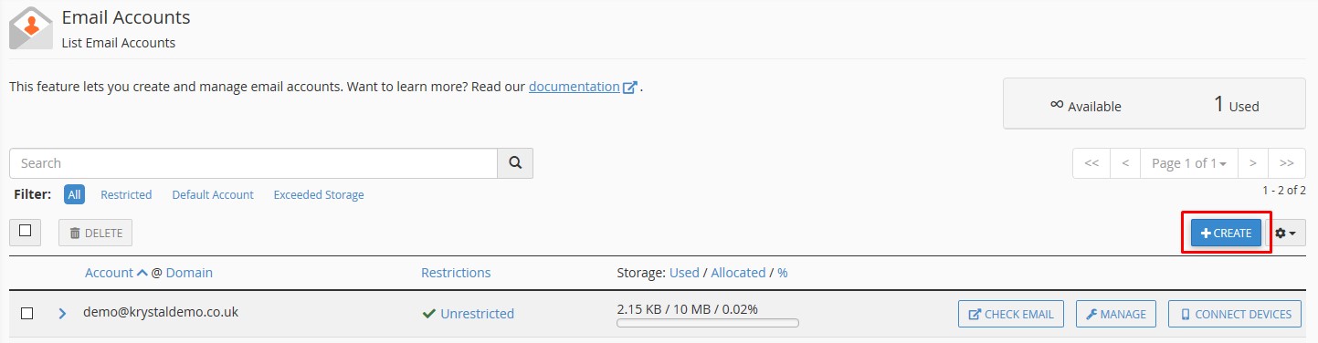 create email account